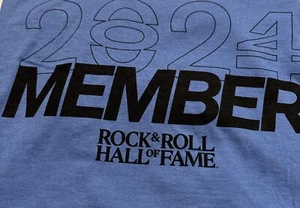 Rock & Roll Hall Of Fame 2024 Member T Shirt Tee Blue 3X 3XL Music Concert Style - Picture 1 of 8