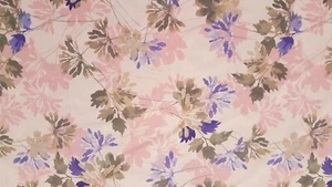 102" EXTRA WIDE Pink & Purple Floral PERCALE Sheeting Fabric By the Yard - Picture 1 of 1