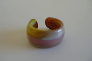 Murano glass Ring original Jewelry UNIQUE Handmade colorful art Ø 16,5 - Picture 1 of 7