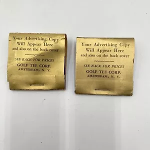 Rare Vintage 24k Gold Plated Golf Tees Salesman Sample Packs Free Shipping - Picture 1 of 6