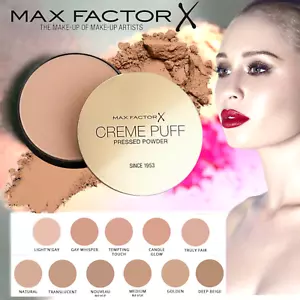 Max Factor Creme Puff Pressed face Powder Compact foundation 14g all shades - Picture 1 of 5