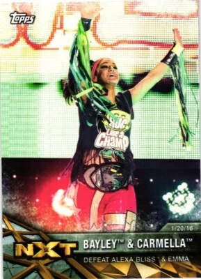 Bayley & Carmella 2017 Topps NXT Wrestling Card - Image 1 of 4