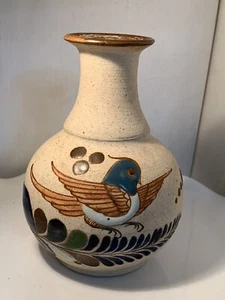 Mexican Art Pottery Tonala Vase 5.5” Tall - Picture 1 of 4