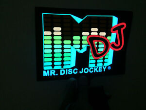 sound Activated DJ LED Flashing Light UP MDJ EQUALIZER WITH SENSOR FOR T SHIRT