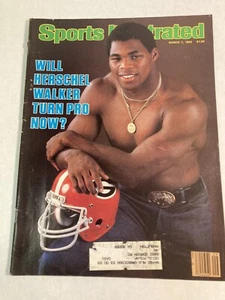 Sports Illustrated Mar 1 1982 Herschel Walker Georgia Bulldogs Will He Turn Pro - Picture 1 of 4