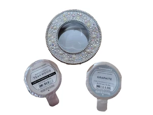 Bath & Body Works Scentportable Car Fragrance Clip Gem & Pearl Graphite Teakwood - Picture 1 of 5