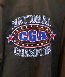 Cheerleading Jacket National Champion Adult Small CGA Dallas Texas Blue Vintage - Picture 1 of 7
