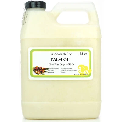 DR. ADORABLE 32 Oz Premium Palm Oil 100% Pure Organic Cold Pressed Best Fresh Multi Purpose