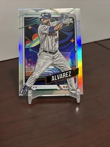 2024 Topps COSMIC Chrome YORDAN ALVAREZ Base REFRACTOR HOUSTON ASTROS - Picture 1 of 2