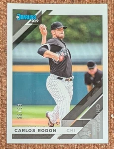 2019 Donruss Carlos Rodon #142 White Sox #d/99 Holo Back Parallel NM  - Picture 1 of 2