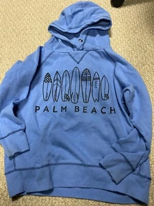 Light Blue Palm Beach Florida Youth Large soft Hoodie Sweatshirt - Picture 1 of 4
