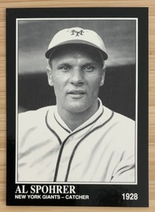 1992 The Sporting News Conlon Collection Al Spohrer #602 - New York Giants