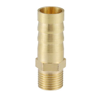 UXCELL Laiton Tuyau Raccord Connecteur, 1/8" NPT 10mm Pour Voiture Laiton Or Ton