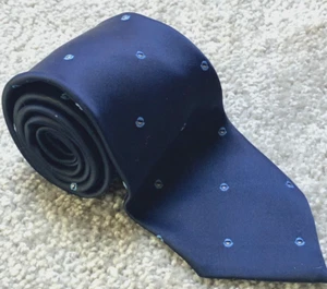 Orsini of Florene Rubber Ducky Micro Print Tie Navy Luxury Old Money Career - Picture 1 of 8