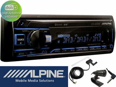 ALPINE UTE-204 DAB USB  Bluetooth Radio Digitalradio DAB+ Antenne inklusive  - Bild 1 von 4
