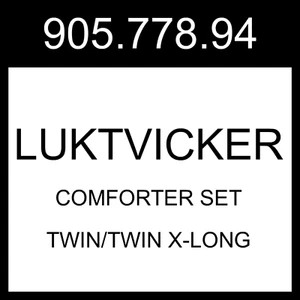 IKEA LUKTVICKER Comforter Set White Twin/Twin X-long 905.778.94 - Picture 1 of 1