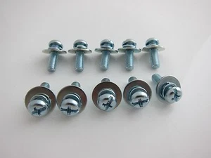 10 PIEZAS Tornillos de montaje de tambor M5 x 16 mm con lavadoras para soportes de carcasa de tambor Tom - Imagen 1 de 5