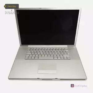 APPLE POWERBOOK G4 17 ZOLL 1,67GHz 512MB 120G SUPER DRIVE LAPTOP COMPUTER DEFEKT - Bild 1 von 8