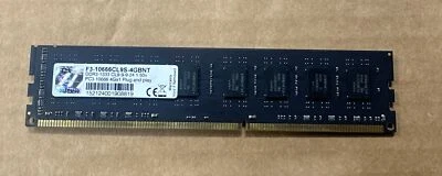 G.Skill F3-10666CL9S-4GBNT PC3-10666 CL9-9-9 1.50V 4GB - Image 1 of 2