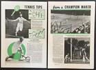 Tennis Tips 1941 Coach Tom Stow How To Play Pictorial Don Budge Elwood Cooke