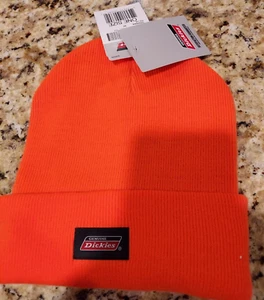 New OSFM Dickies Men's Knit Beanie Neon Orange G4 - Picture 1 of 2