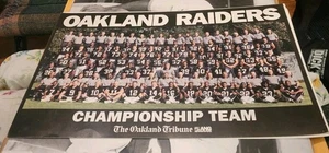 Póster del equipo del campeonato Oakland Raiders The Oakland Tribume - Imagen 1 de 3