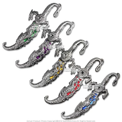 9" Fantasía Daga Duelo Dragones Hoja Larga Lucha Exhibición Decorativa Foto 1 de 4