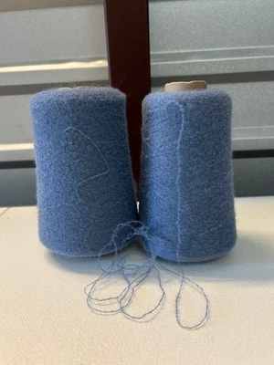 NEW HOPE YARNS Lot 2 Cone Spool MICRO Boucle Super Baby Alpaca Yarn w/Nyl 1lb 4oz 580gr 2034 C