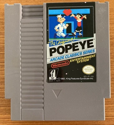 NES ~ Original POPEYE ARCADE CLASSICS ~ Nintendo NES-PP-USA Game Cart Only NTSC - Image 1 of 4