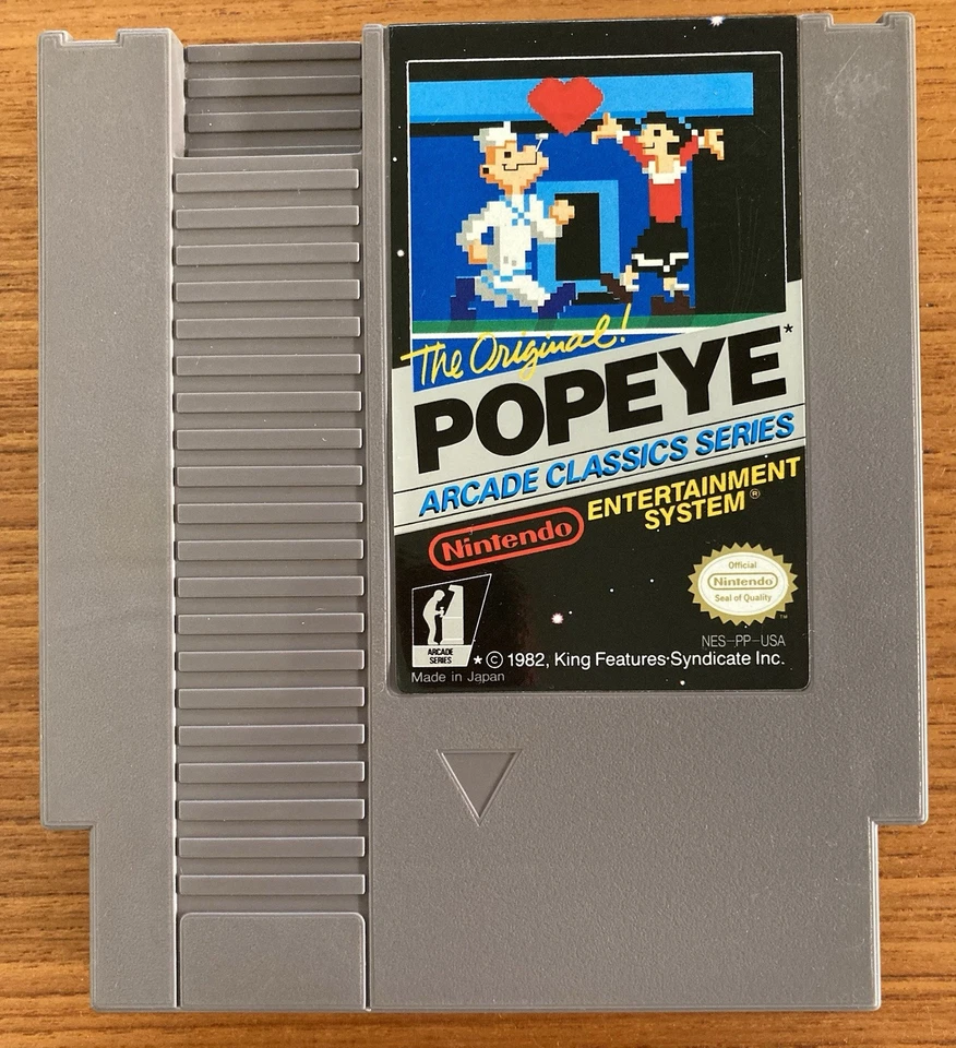 NES ~ Original POPEYE ARCADE CLASSICS ~ Nintendo NES-PP-USA Game Cart Only NTSC - Image 1 of 4