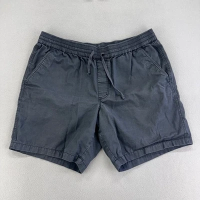 Pantalones Cortos Chinos Eddie Bauer 7" Para Hombres XL Gris Cintura Elástica Algodón Frente Plano Preppy Foto 1 de 4