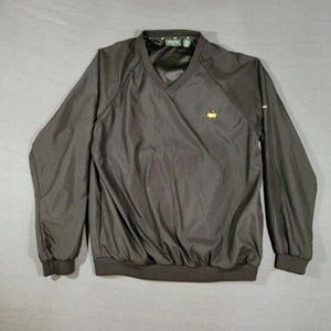 Mens Masters Collection Augusta National Golf Windbreaker Pullover Black 3XL - Picture 1 of 11