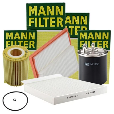 Kit de filtro de aceite de motor de combustible de cabina de aire Mann-Filter para Mercedes-Benz E320 Foto 1 de 2