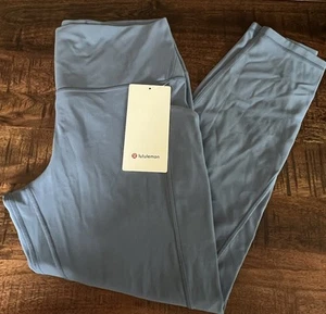 NWT Lululemon Size 12 Align HR Pant 25” *Pockets WSDN Washed Denim Blue $128 - Picture 1 of 3