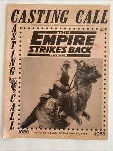 Pubblicazione Vintage 1980 Casting Call Mel Pogue Enterprises L'impero colpisce ancora - Foto 1 di 5