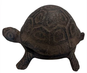 Cast Iron Metal Turtle Key Hider Trinket Box Ashtray Removable Shell Heavy Duty  - Picture 1 of 7