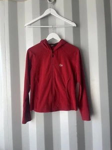 Women’s Lowe Alpine Aleutian Full Zip grid Fleece Hooded Jacket Red medium - Picture 1 of 9