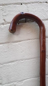 Traditional Vintage Walking Stick 36'' Tall Cane Solid Chestnut Wood 1920.Era - Picture 1 of 7