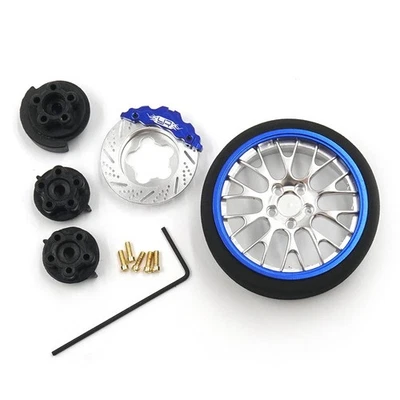 Yeah Racing Alu. Transmitter Steering Wheel Blue Type A Futaba KO Sanwa Flysky - Image 1 of 3