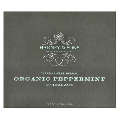 Herbal Tea, Organic Peppermint, Caffeine-Free, 50 Tea Bags, 1.76 oz (50 g) - Image 1 of 3