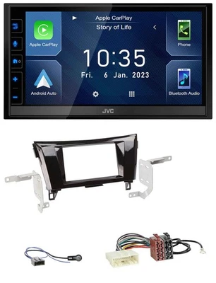 JVC DAB Bluetooth MP3 USB 2DIN Autoradio für Nissan X-Trail 2014-2022 Klavierlac - Bild 1 von 4