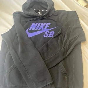 nike sb skateboarding Black With Purple Hoodie  Size XS - Picture 1 of 4