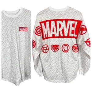 Disney Parks Marvel Spirit Trikot Unisex S Hero Icon Logos Avengers Shirt Comic - Bild 1 von 10