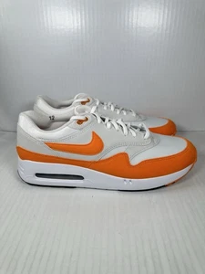 Scarpe da golf Nike Air Max 1 86 OG taglia 12 tacchetti bianco arancione DV1403-118 NUOVE - Foto 1 di 9
