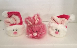 Ganz Tumbleweed Bunny Plush Soft Furry Puff Ball Stuffed Animal Toy 3-Pc Assort - Picture 1 of 10