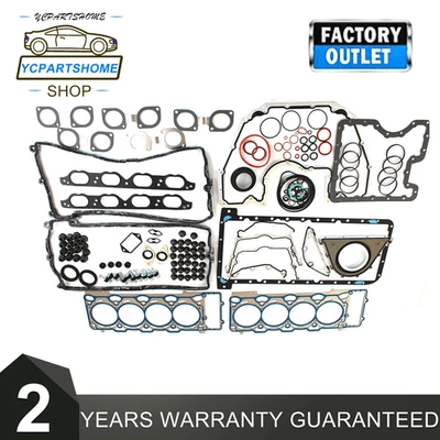 N62B48 Engine Full Set Gasket Kit For BMW 750i X5 550i E60 E70 E63 E66 4.8L V8 - Image 1 of 4