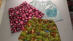 Girls skirts LOT. Dinosaurs skirt, Birds Apples Acorns skirt, pocket skirt - Picture 1 of 5