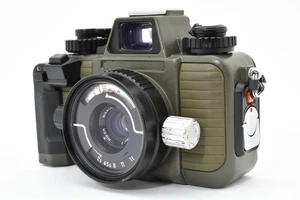 【 N MINT 】 Nikon Nikonos V Olive Green Camera UW 35mm F/2.5 Lens Japan - Picture 1 of 12
