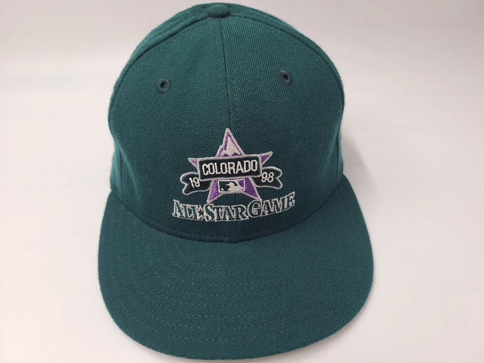 Vintage Colorado Rockies 1998 All Star Game New Era 59Fifty Fitted 7 1/2 Hat Cap - Image 1 of 4