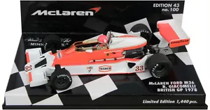 Minichamps McLaren Ford M26 British GP 1978 - Bruno Giacomelli 1/43 Scale - Picture 1 of 1